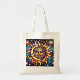 Bolso De Tela Sun, Moon & Stars Co.
