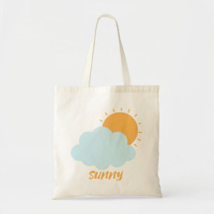 Bolso De Tela Sun Weather Simple Design Tote Bags
