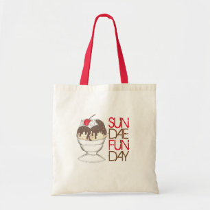 Bolso De Tela SUNDAE (DOMINGO) FUNDAY Ice Cream Hot Fudge Foodie