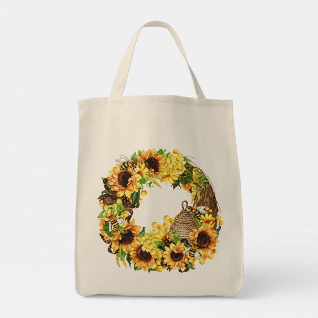 Bolso De Tela Sunflower (Reverso)