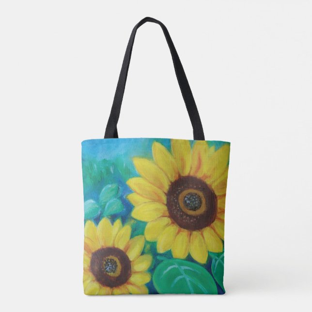 Bolso De Tela Sunflower (Reverso)
