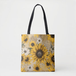 Bolso De Tela Sunflower
