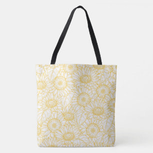 Bolso De Tela Sunflower