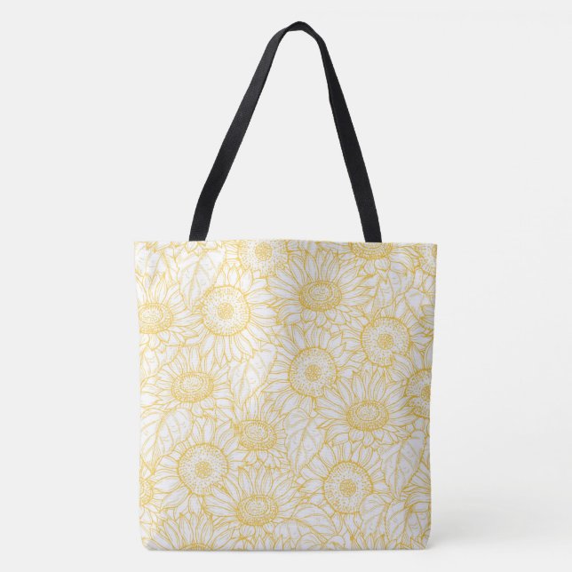 Bolso De Tela Sunflower (Anverso)