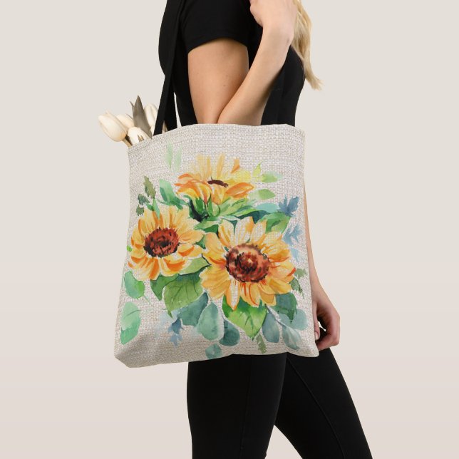 Bolso De Tela Sunflower acuático (Detalle)