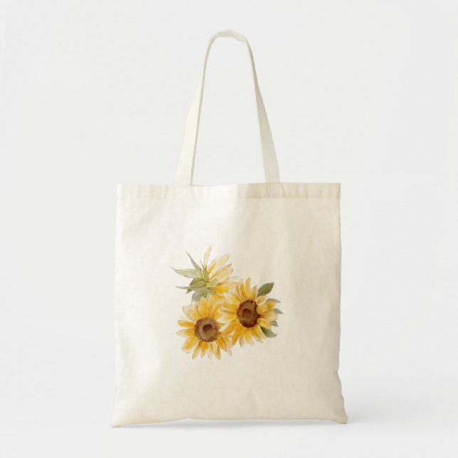 Bolso De Tela Sunflower acuático (Frente)