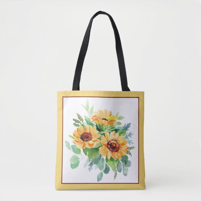 Bolso De Tela Sunflower acuático (Anverso)