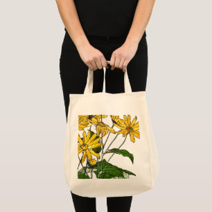 Bolso De Tela Sunflower Art Nouveau