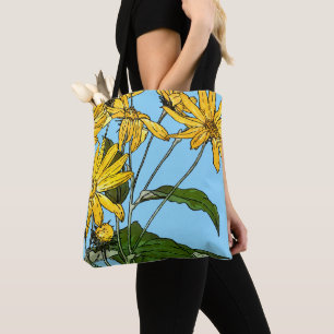 Bolso De Tela Sunflower Art Nouveau