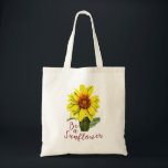 Bolso De Tela Sunflower Bag<br><div class="desc">Add a touch of charm to your accessories with this sunflower bag. This sunflower design emphasizes vibrant amber through the color scheme. It's a breeze to add text and background color. I created this design using an image from my original acrylic painting.</div>