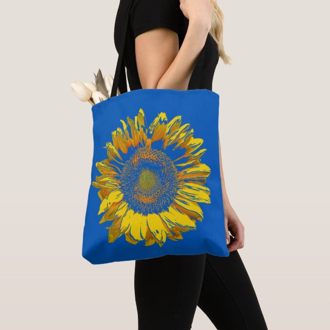 Bolso De Tela Sunflower brillante y glorioso (Detalle)