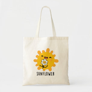 Bolso De Tela Sunflower Funny Y Flower Pun
