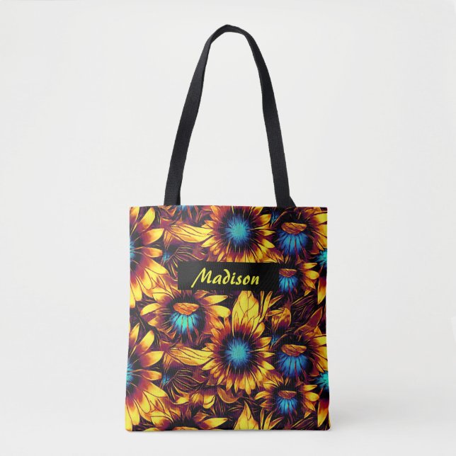 Bolso De Tela Sunflower Luminoso (Anverso)