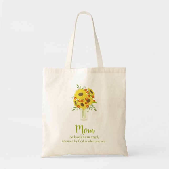 Bolso De Tela Sunflower Mom (Frente)