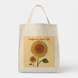 Bolso De Tela Sunflower Stand Tall