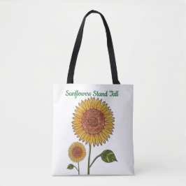 Bolso De Tela Sunflower Stand Tall