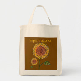 Bolso De Tela Sunflower Stand Tall