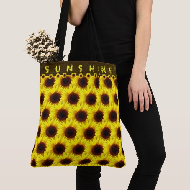 Bolso De Tela Sunflower Sunshine Large Carry all (Detalle)