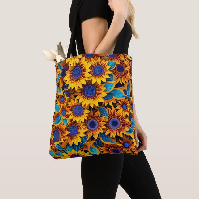 Bolso De Tela Sunflower Tote Bag (Detalle)