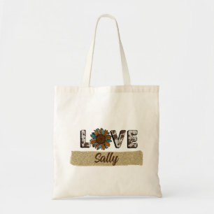 Bolso De Tela Sunflower Western Love Boho Summer