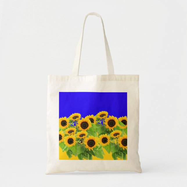 Bolso De Tela Sunflowers - Ucrania, bandera ucraniana, Libertad  (Frente)