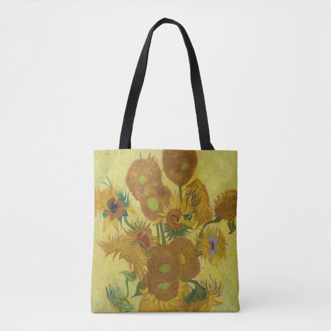 Bolso De Tela Sunflowers, Vincent van Gogh, 1889 (Anverso)