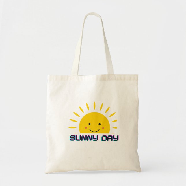Bolso De Tela Sunny Day Cute Design Toags (Frente)