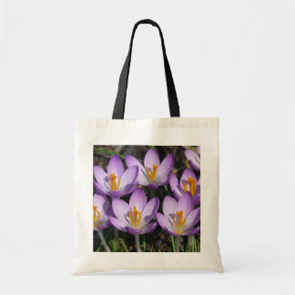 Bolso De Tela Sunny Purple Crocuses