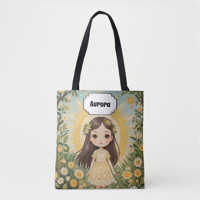 Bolso De Tela Sunny Serenade Personalizada (Anverso)