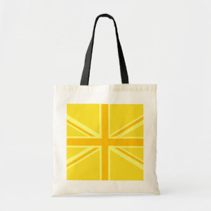 Bolso De Tela Sunny Yellow Union Jack British Flag Decour