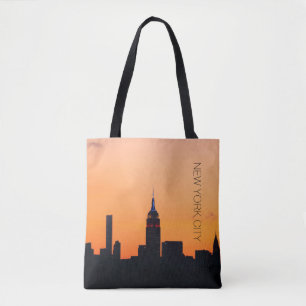 Bolso De Tela Sunrise de la ciudad de Nueva York