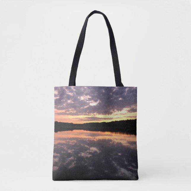 Bolso De Tela Sunrise Over Bear Lake (Anverso)