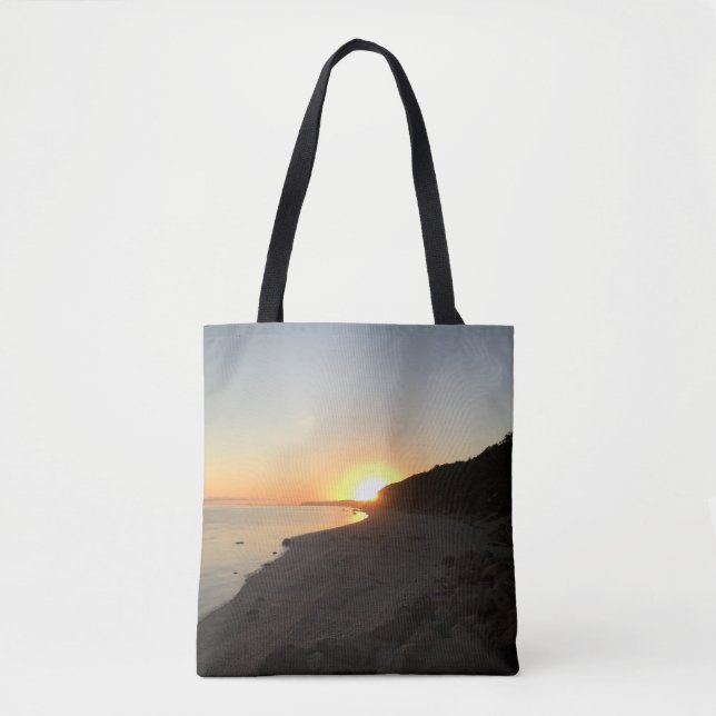 Bolso De Tela Sunrise Over Long Island Sound (Anverso)