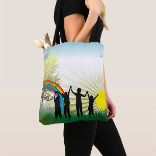 Bolso De Tela Sunrise Rainbow Children