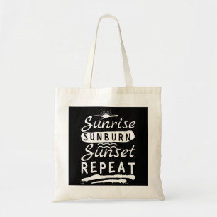 Bolso De Tela Sunrise Sunburn Sunset Repetir la playa de verano