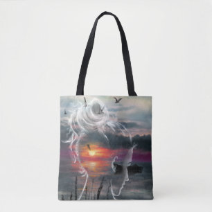 Bolso De Tela Sunrise Woman Tote Bag