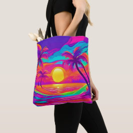 Bolso De Tela Sunset azul y Naranja