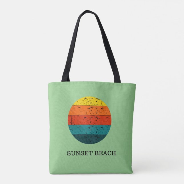 Bolso De Tela Sunset Beach (Reverso)