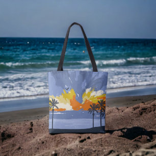 Bolso De Tela Sunset Beach por © Cathy Thompson