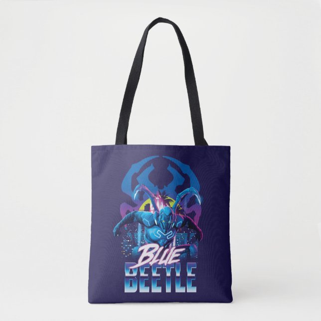 Bolso De Tela Sunset de Blue Beetle Retrowave City (Anverso)