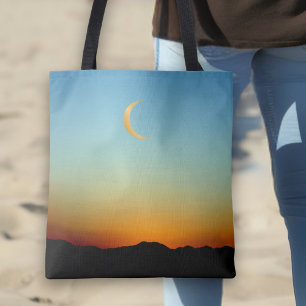 Bolso De Tela Sunset de la Montaña de la Luna Gombante