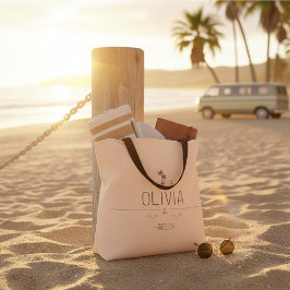 Bolso De Tela Sunset Glow Vintage Van Surfer All-Over-Print