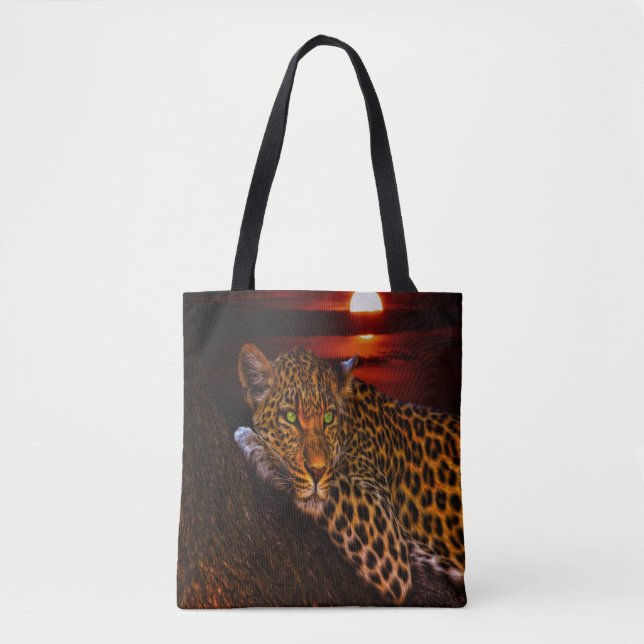 Bolso De Tela Sunset Leopard (Anverso)