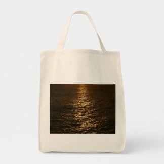 Bolso De Tela Sunset on the Water Resumen Fotografía del Océano
