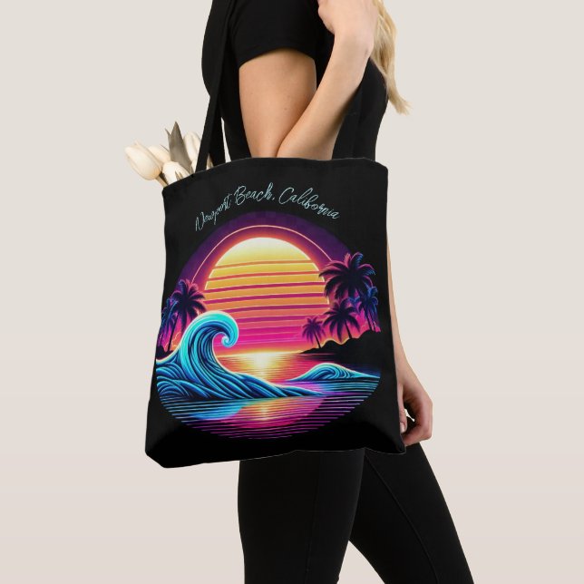 Bolso De Tela Sunset Surf Glow (Detalle)