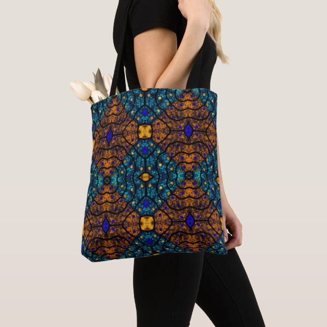 Bolso De Tela Sunset y Moonrise (Detalle)
