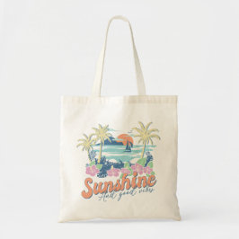 Bolso De Tela Sunshine and Good Vibes