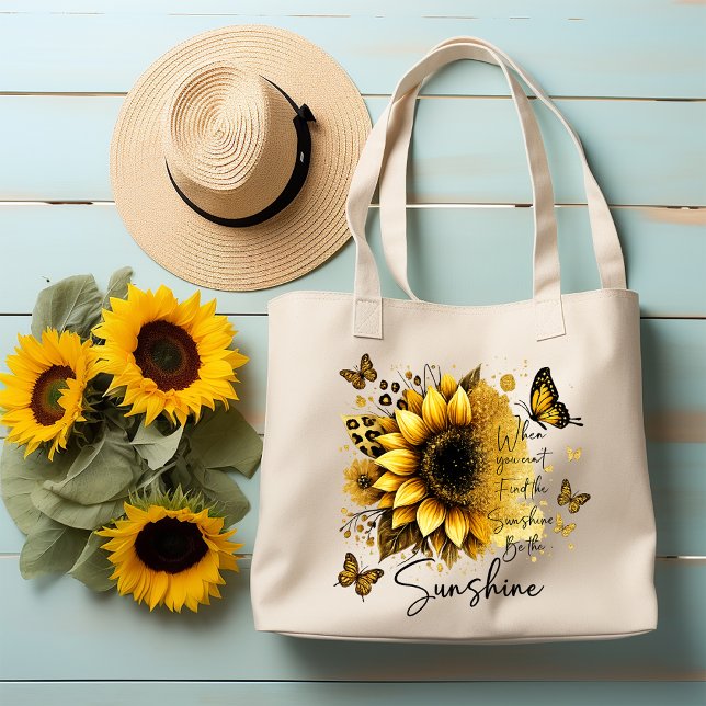 Bolso De Tela Sunshine Be the Sunshine Sunflower | (Subido por el creador)