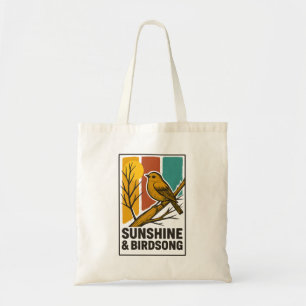 Bolso De Tela Sunshine & Birdsong Tote de presupuesto vintage