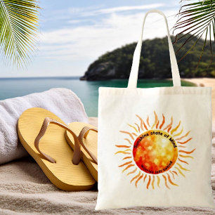 Bolso De Tela Sunshine estado mental, preocupaciones dejadas atr